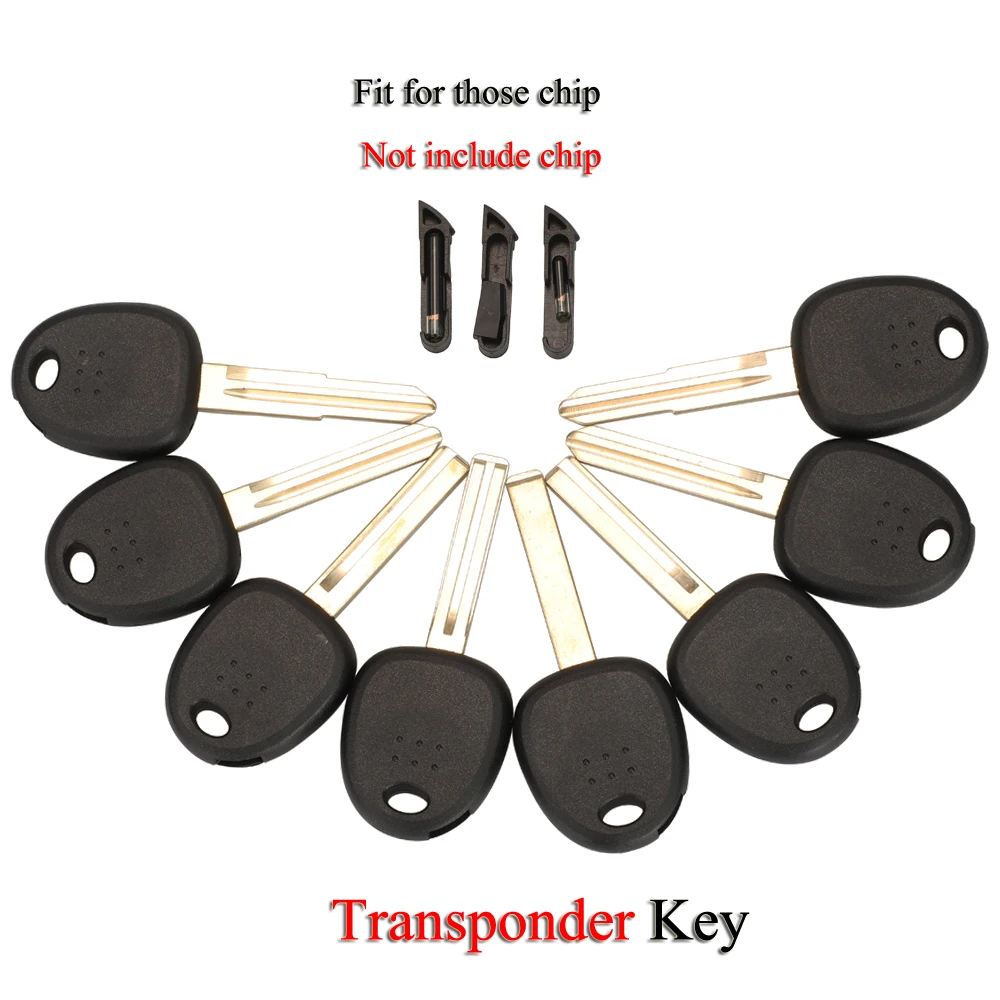Чехол для ключа-транспондера jingyuqin для Kia Hyundai Elantra Accent Tucson Verna для Kia с необработанным лезвием чехол для ключа автомобиля без чипа