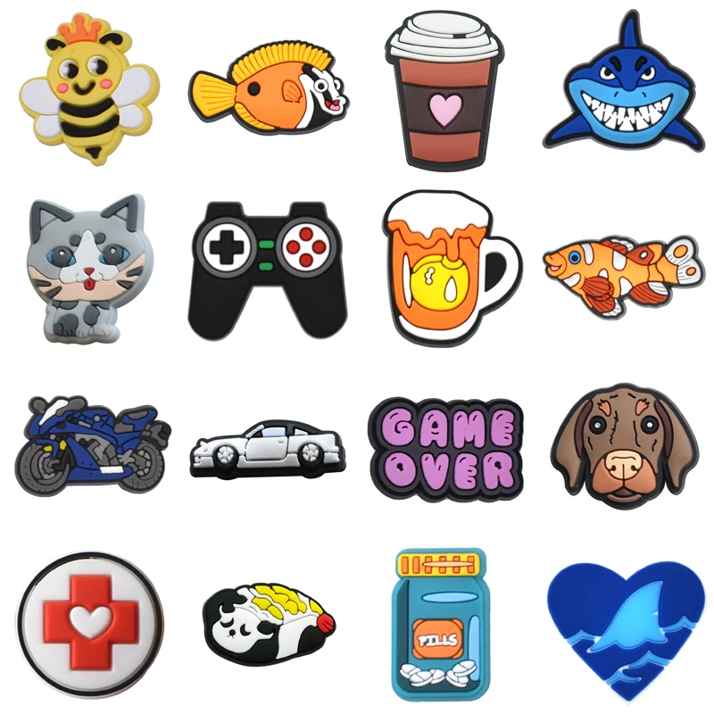 

Shoe Charm Decorations for Croc Women Charms Packs Wholesale Bulk Shoes Accessories Kids Set Jeans Girl Gifts Boy Pvc Pins Men