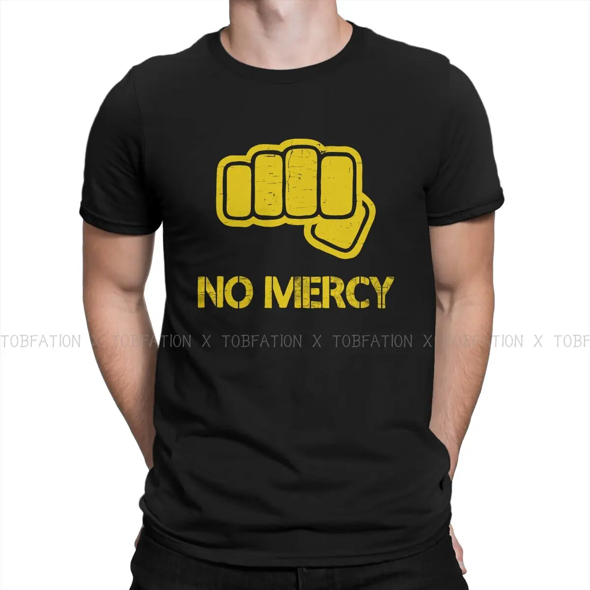 

Cobra Kai Fabric TShirt No Mercy Basic T Shirt Homme Men Tee Shirt New Design