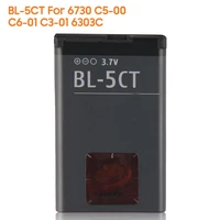 yelping bl 5ct phone battery for nokia 5220xm 6730 c5 00 c6 01 c3 01 6303c authentic phone battery bl5ct 1050mah