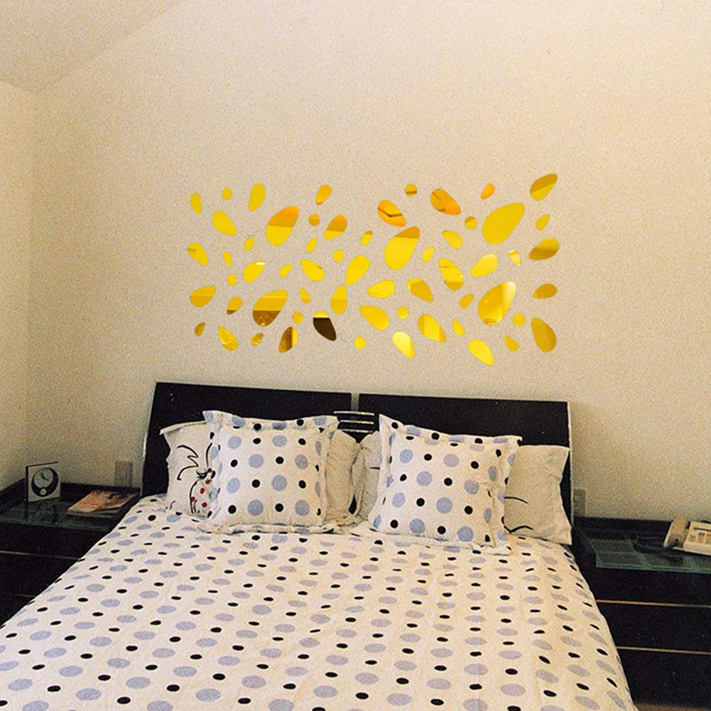 

Brand New Mirror Sticker 12pcs Wall Sticker 3D Accessories Acrylic DIY Home Décor Old/Silver/Black Replacement