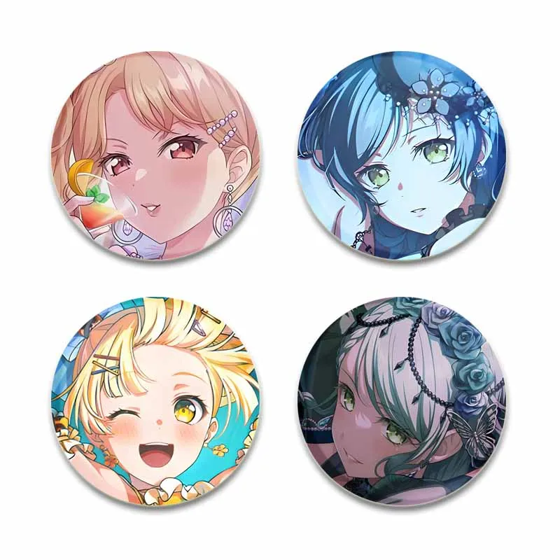 Броши BanG Dream Bandori Rui Yashio Saya Yamabuki