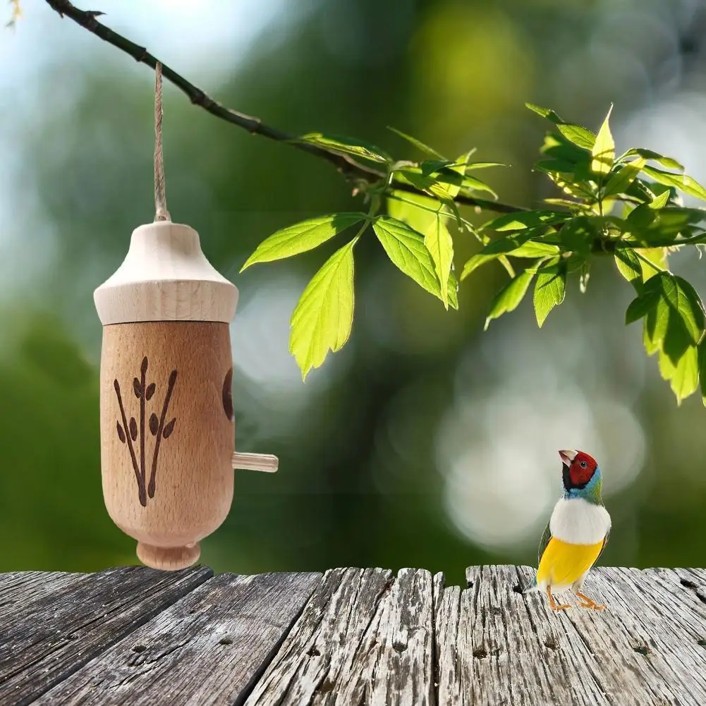

Outdoors Wooden Birdhouse Mini Resting Place for Birds Hummingbird House for Window