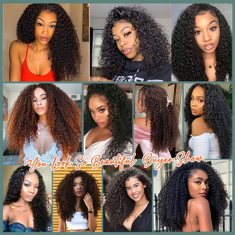Long Jerry Curly Clip In Hair Extensions Natural Hairpieces Synthetic 7 Pcs Full Head Organic False Hair Afro Curls 26”/65cm images - 6