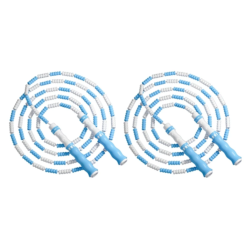 

2Pack Jump Rope 2.8M Bamboo Jump Rope DIY Skip Rope Adjustable Jump Rope For Children Adults Fitness Exercise