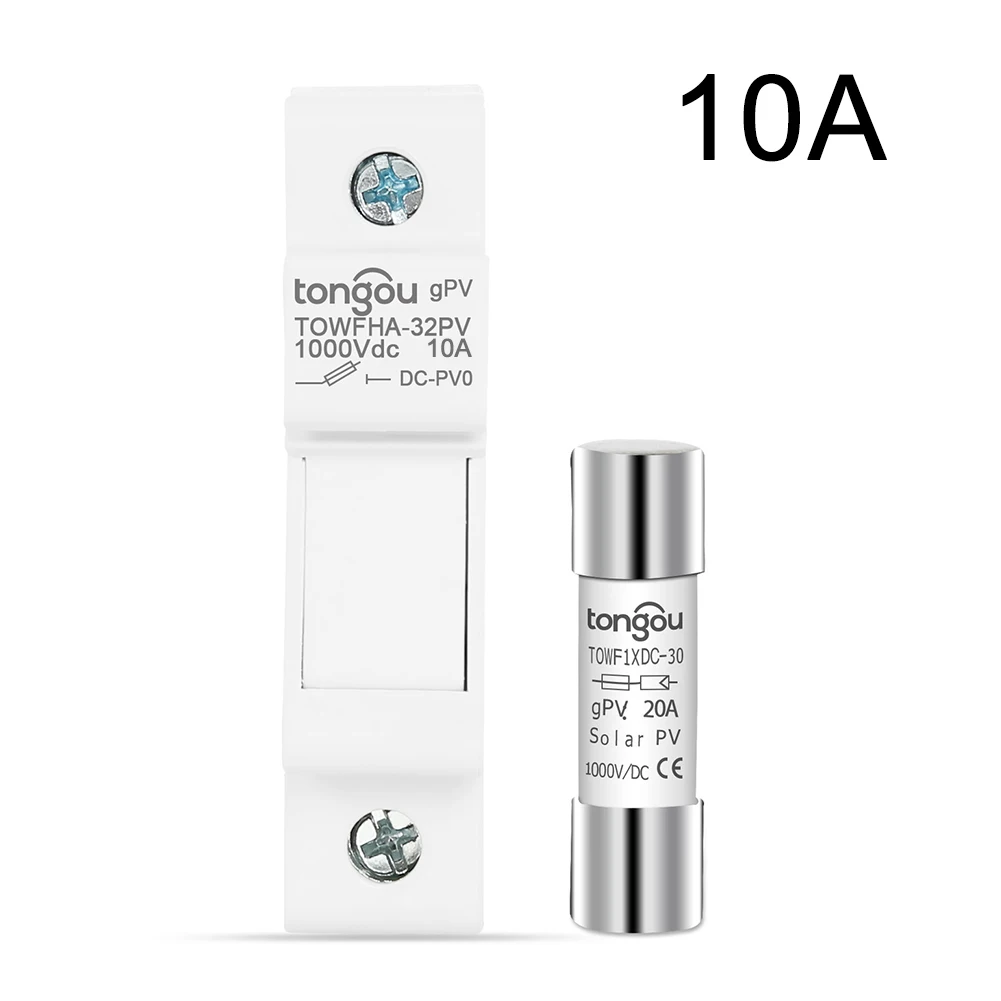 1 комплект 10/15/20/25/30A 1000 В солнечный для фотоэлектрического предохранителя с