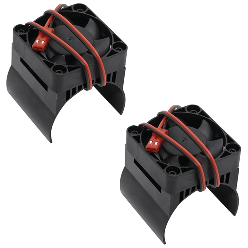 

2 шт. 42 мм вентилятор охлаждения двигателя теплоотвод для Traxxas 1/10 E-Maxx E-Revo саммит Arrma 1/8 Kraton Talion Typhon RC Car, черный