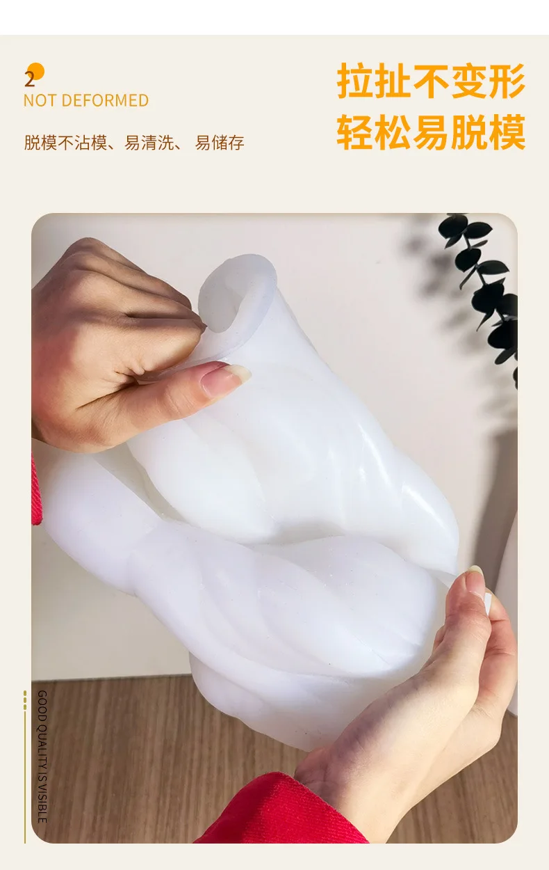 Big Wave Aromatherapy Candle Silicone Mold DIY Plaster Decoration Fragrant Stone New Product candles aromatherapy |