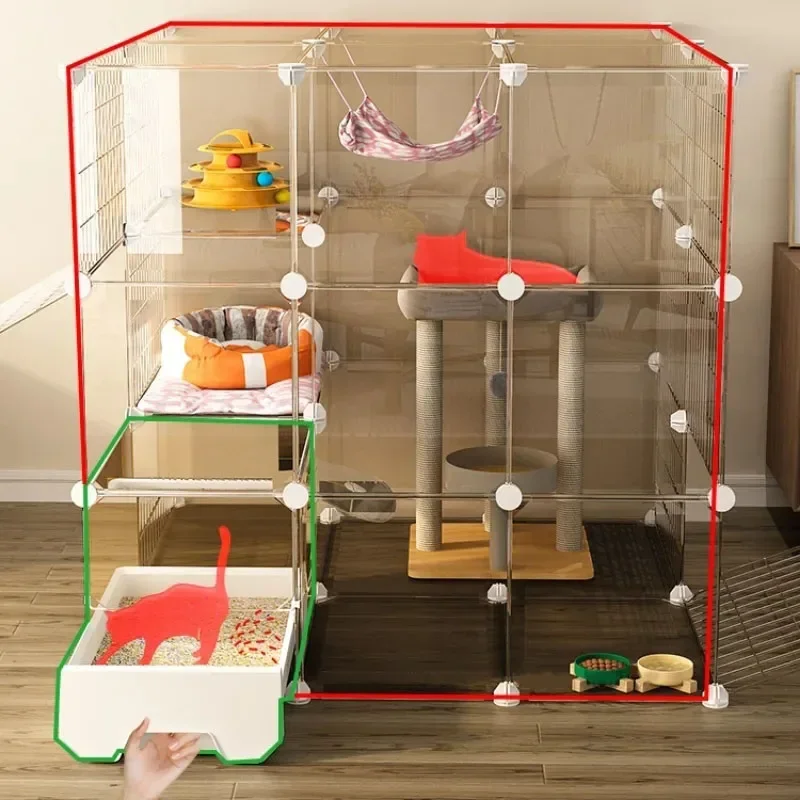 Роскошный Katzen (1 фиг nach Hause Wohnzimmer Balkon Villa супер мобильная Freiraum K Fiskchen Haustier Haus mit