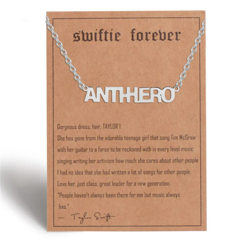 Женское ожерелье с подвеской из нержавеющей стали