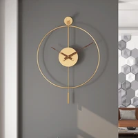 unusual nordic wall clock bedroom minimalist design luxury silent wall watch metal office pendulum wanduhr house accessories