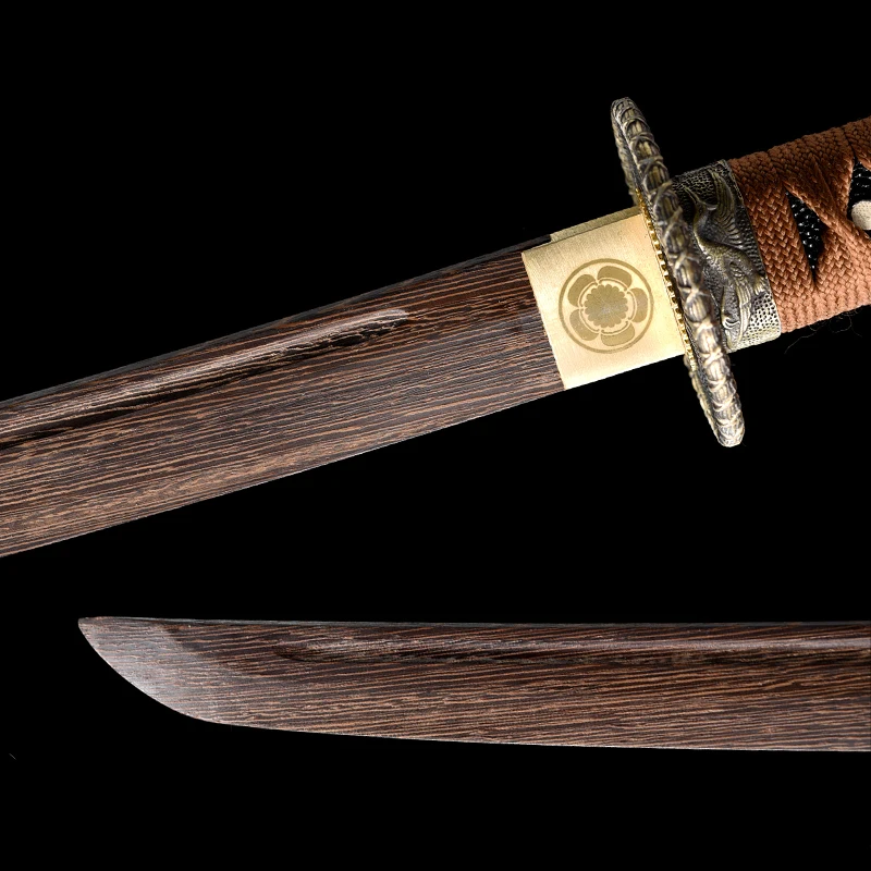 ępiony ręcznie drewniany miecz japoński treningowy Iaido samuraja Katana rekwizyty sceniczne niebieskie punkty Saya dekoracja