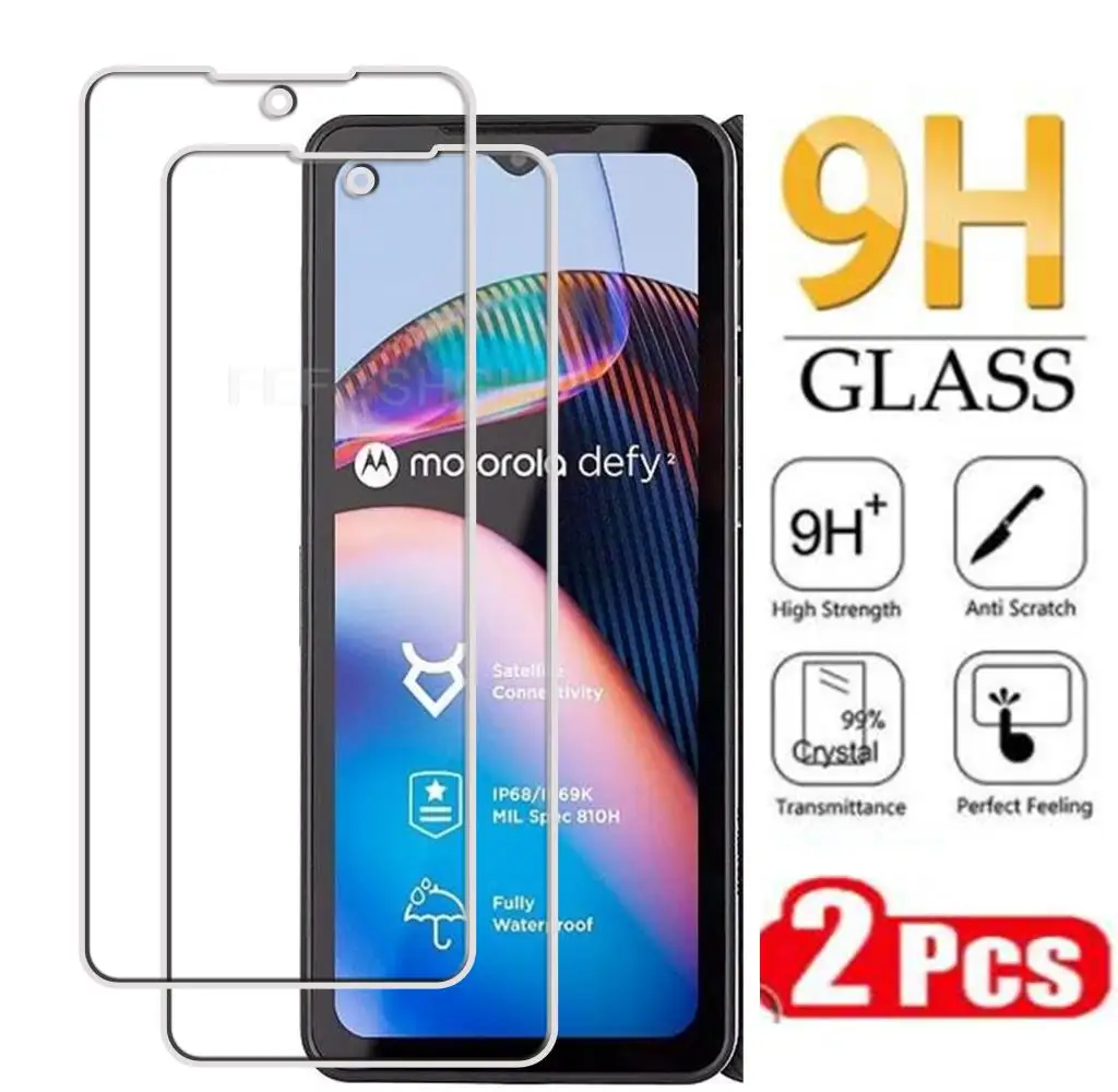 

2PCS Original Protection Tempered Glass For Motorola Defy 2 6.58"Defy2 MotorolaDefy2 BM1S1B Screen Protective Protector Film