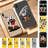 yinuoda cute cuphead phone case for huawei y 6 9 7 5 8s prime 2019 2018 enjoy 7 plus