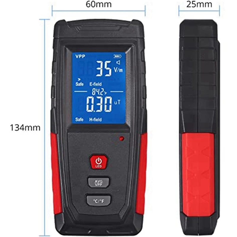 1 комплект звуковой и световой сигнализации тестер ЭДС портативный мини-цифровой