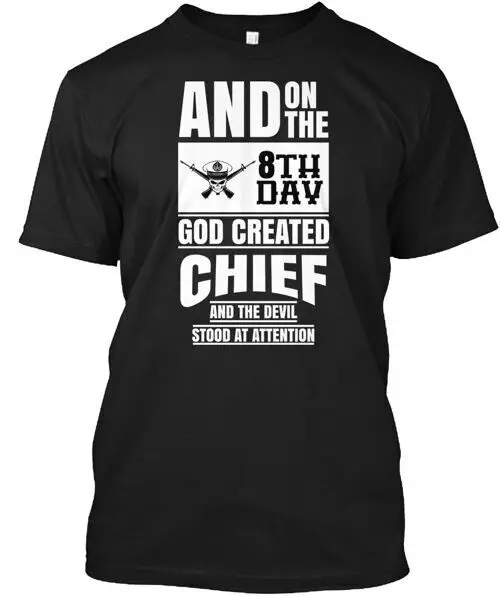 Футболка Designs God Created Chief сделанная в США размеры от S до 5XL летние футболки унисекс