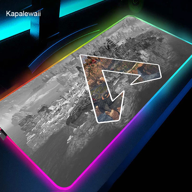

Game Apex Legends RGB Large XXL Gaming Mousepad Art Mouse Pad LED Compute Mouse Mat Gamer Desk Mat For PC Keyboard Mouse Carpetd