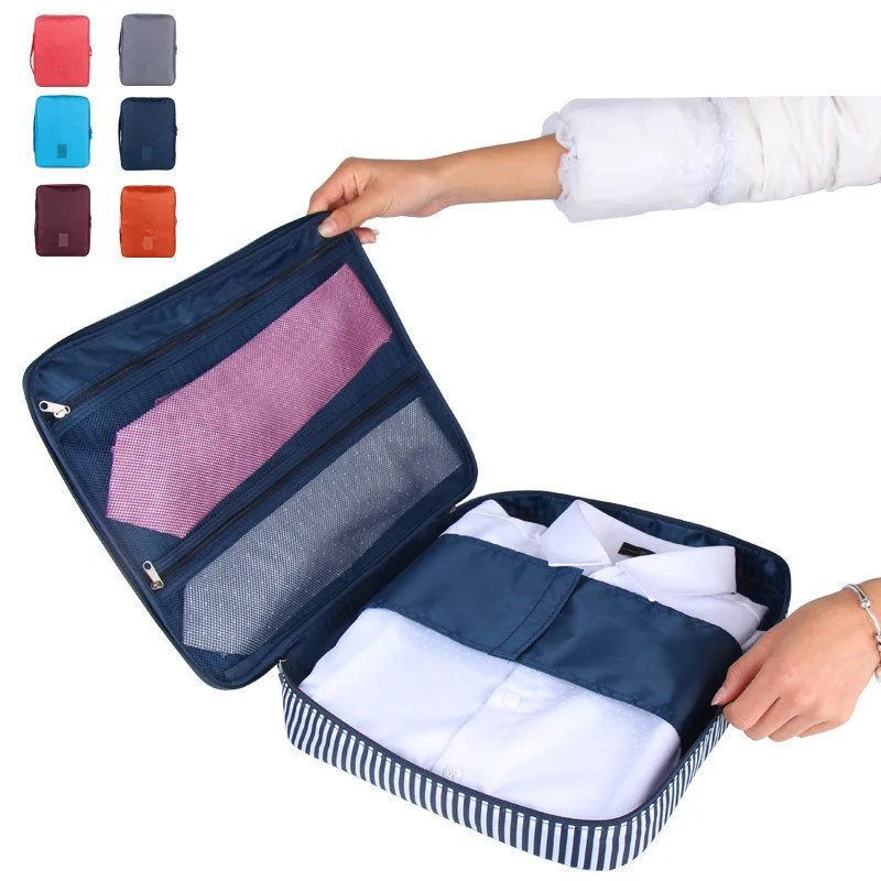 Fashion Multifunctional Shirt Tie Wrinkle-free Storage Bag Travel Waterproof Clothes Finishing Bags Suitcase Organizer Pouch
