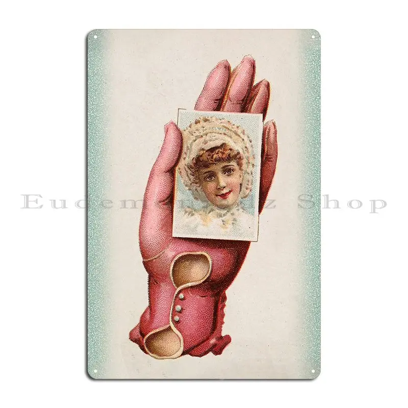 Винтажная Женская Художественная печать C 1890 металлический плакат с табличкой