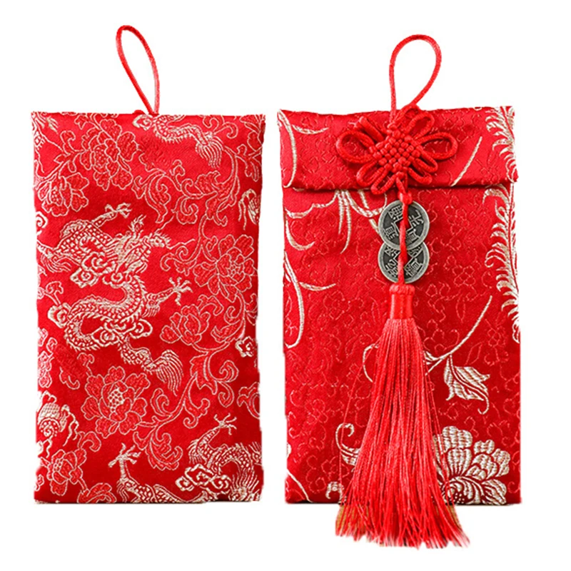 

Brocade Red Envelope Personality Money Pocket New Year's Blessing bag Chinese Wedding Birthday Spring Festival Million Hongbao