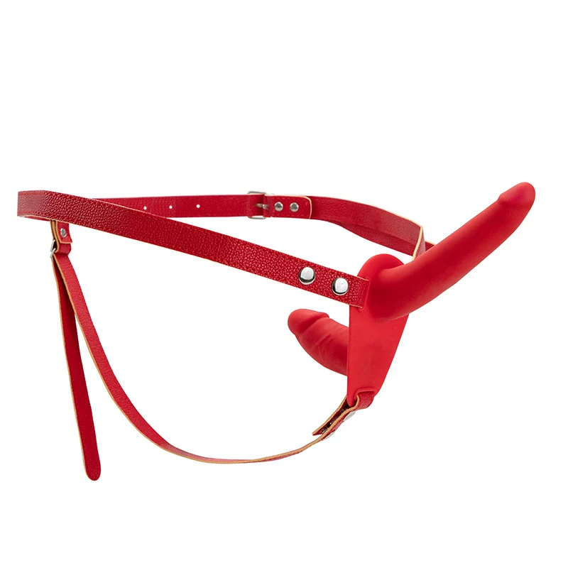 Эротический реалистичный страпон силиконовый фаллоимитатор упряжка трусики для