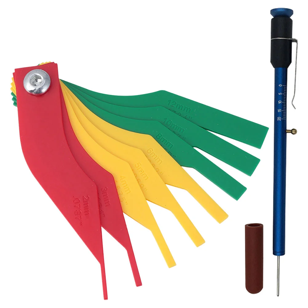 

1 Set Brake Pad Gauge Brake Measurement Tool Brake Pad Tool Thickness Gauge Measure Tool