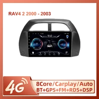 jiulunet for toyota rav4 2 ca20 ca20w xa20 2000 2003 car radio ai voice carplay multimedia video player navigation gps 2din