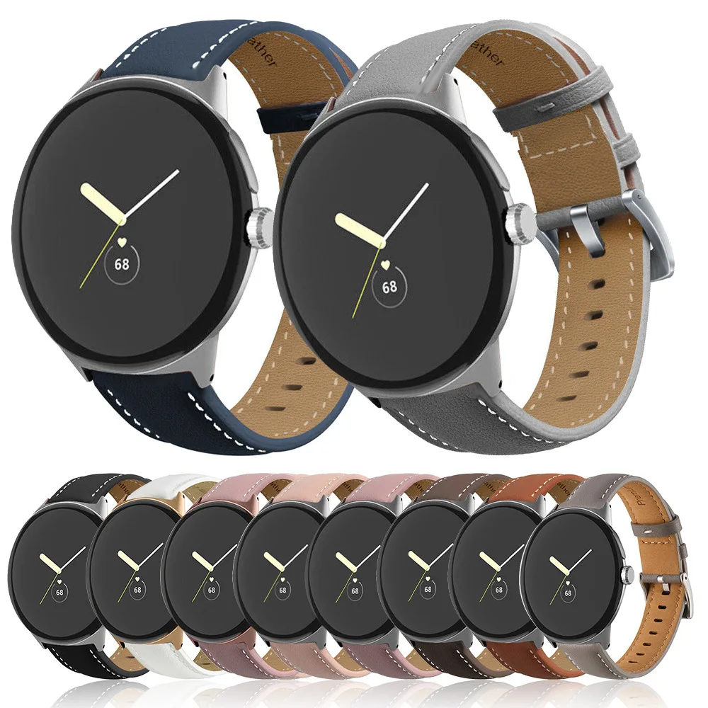 

Ремешок из натуральной кожи для Google Pixel Watch, сменный Браслет для Google Pixel, аксессуары для наручных часов