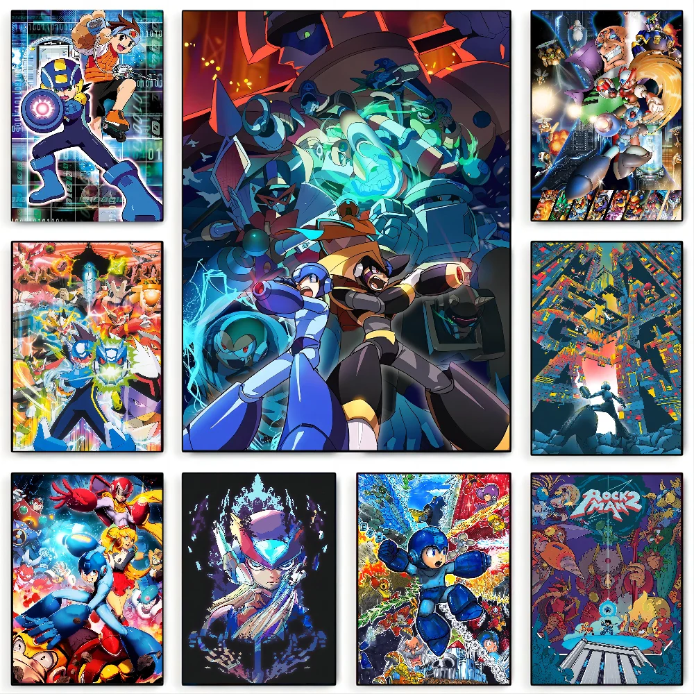 Рокман Мегаман игровой постер настенное искусство домашний декор комнаты