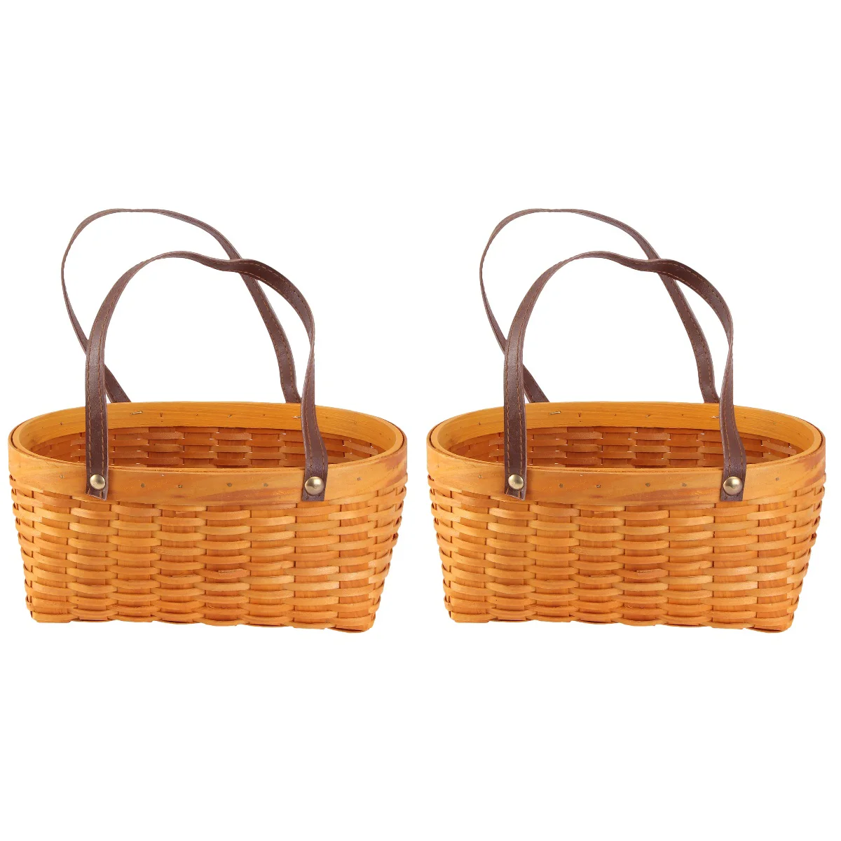 

Basket Storage Rattan Baskets Flower Picnic Wicker Straw Tote Market Rustic Empty Fruit Woven Wedding Candy Hamper Decorative