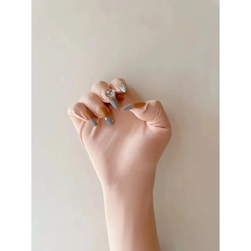 Роскошные перчатки для ногтей на заказ розовые телесные спандекс зентай мужские