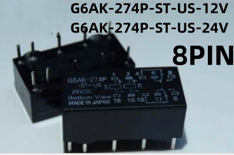 Новинка, 5 шт./партия, Φ G6AK 274P ST US DC12 24V 8PIN