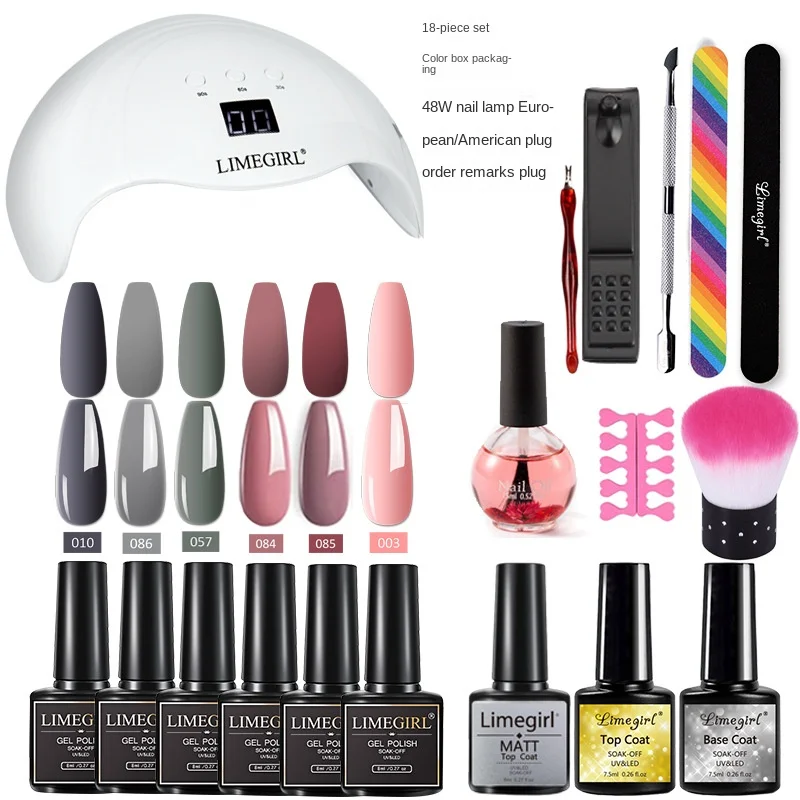 18 шт./компл. маникюрный набор для наращивания ногтей гель размачиваемая ткань 54