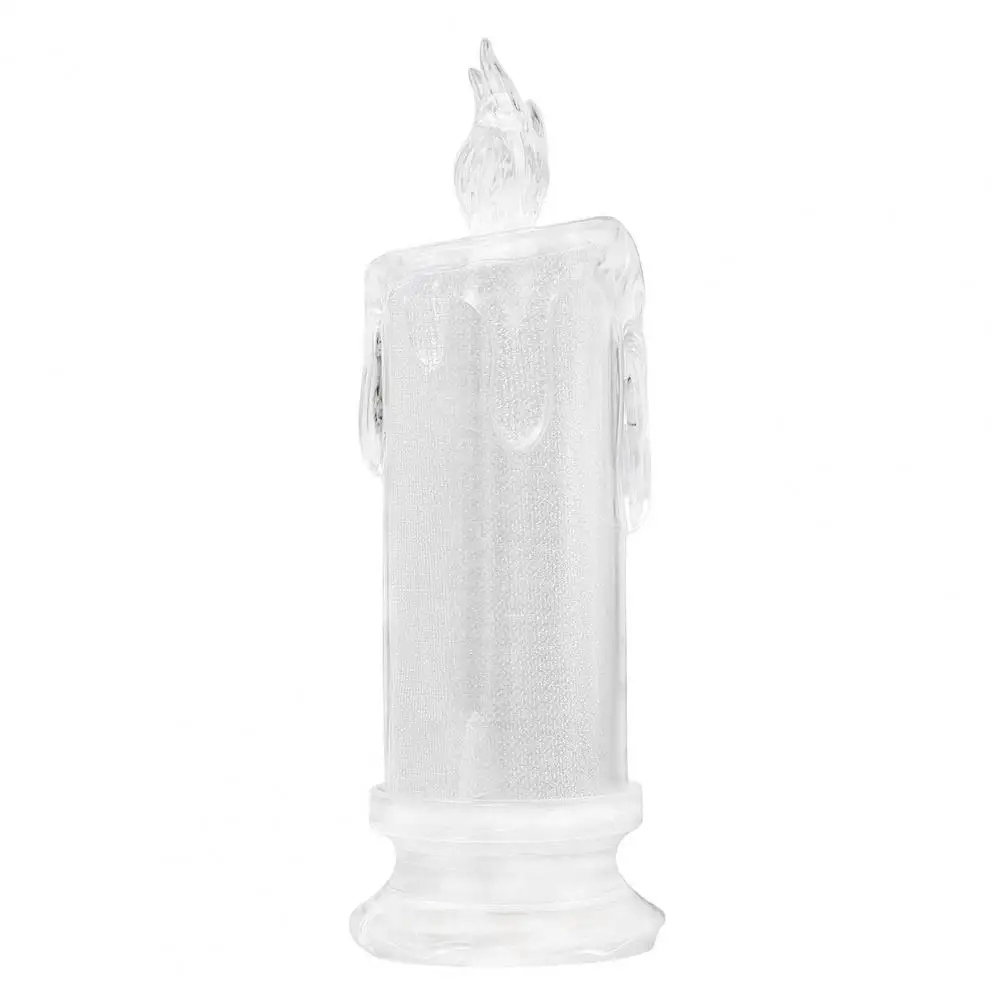 

Electronic Lamp Portable Battery Operated Electronic Lamp Flameless Candle Shape Christmas Bedside Lamp