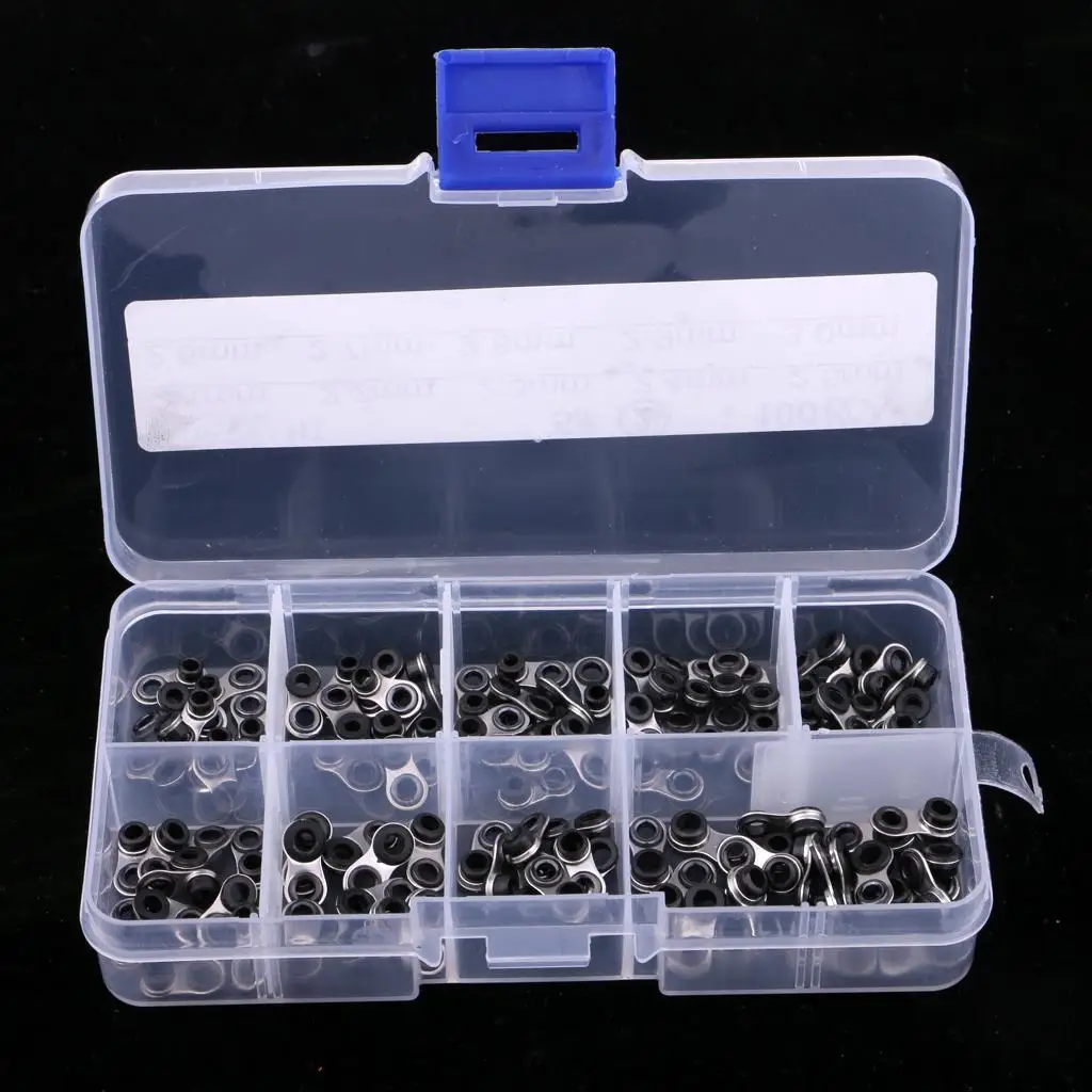 100 шт./компл. комплект для ремонта удочки направляющие с коробкой снастей и