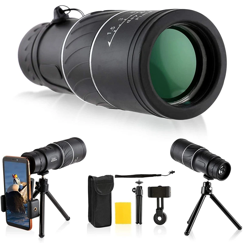 Monocular Telescope 16X52 Night Vision Optical Spyglass Monocle for Outdoor Camping Bird Watching Hunting |