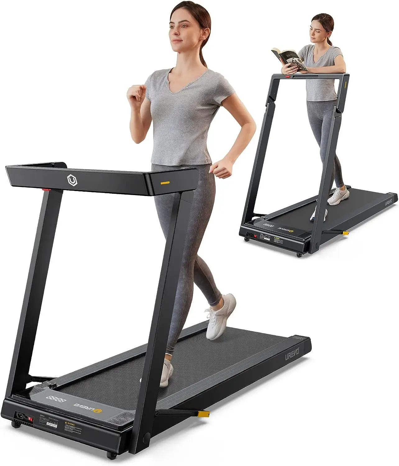 

in 1 Under Desk Treadmill with Stroll Mode, Install Free Foldable Treadmill for Office with Remote, Folding Treadmill in 2s Fold