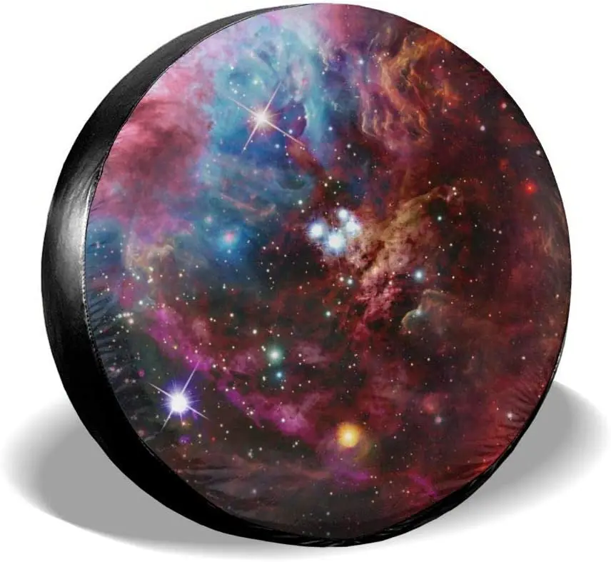 

Space Nebula Universe Galaxy Solar Spare Tire Cover Waterproof Dust-Proof UV Sun Wheel Tire Cover Fit Fits most vehicle