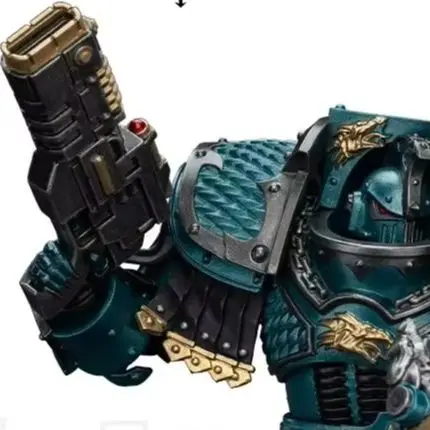 Фото В наличии: Фигурка JOYTOY 1/18 Warhammer 40K Alpha Legion Lernaean Terminator с моделью Volkite Charger, игрушка-подарок №1