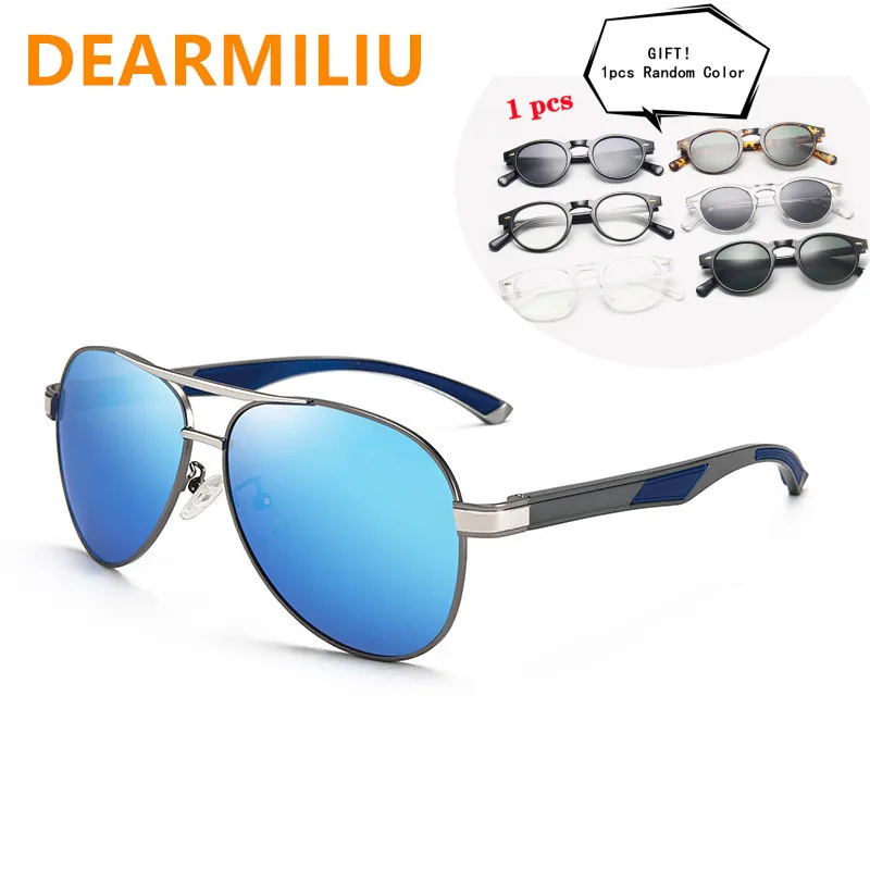 

DEARMILIU 2022 New Luxury Brand Sunglasses Men Polarized Driving Coating Glasses Metal Pilot Sun glasses Gafas De Sol Hombre