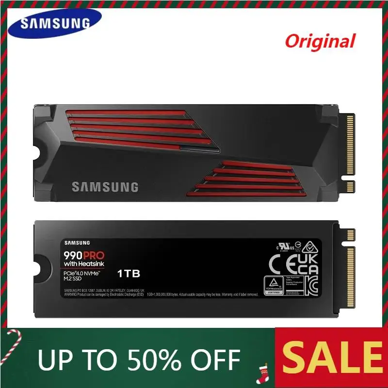 SAMSUNG оригинальный 7450 Мб/с 990 PRO SSD 1 ТБ 2 PCIe 4 0 X4 Внутренний твердотельный жесткий