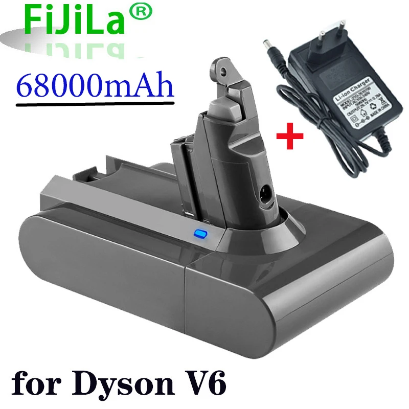 

V6 21.6V 68000mAh Lithium Battery for Dyson V6 DC62 DC58 DC59 SV09 SV07 SV03 Vacuum Cleaner Replacement Parts Sony Cells