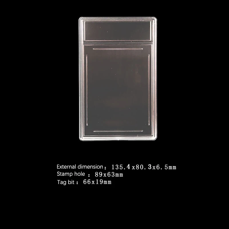 

Collection Cards Slab Acrylic Star Card Sleeves Plastic Holder Clear Game Playing Trading Storage Children Toy Birthday Gift New