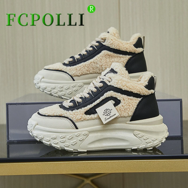 

Winter Warm Fur Golf Shoes for Women High Top Gym Shoes Female Plus Velvet Golf Training Woman Anti-Slip Sport Shoe Lady