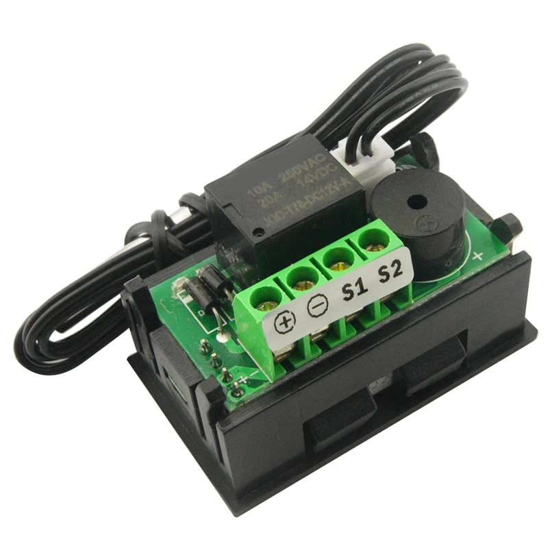 W2809 12 В AC110-220V линия зонда цифровой контроль температуры светодиодный дисплей