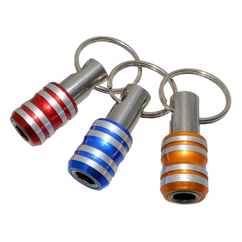 

Держатель для отвертки с шестигранным хвостовиком, удлинитель, адаптер для дрели, быстросъемный брелок для ключей, 3 шт., 1/4 дюйма