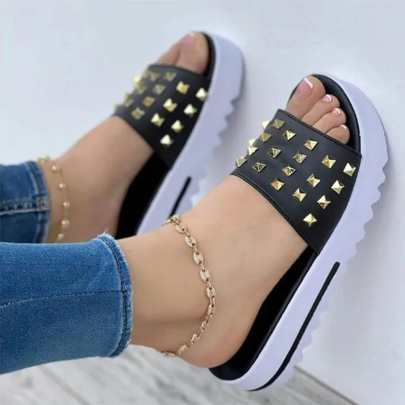 

Plus Size Women Slippers Shoes Summer 2022 New Comfort Platform Casual Slip On Women Shoes Sport Beach Sandalias Chaussure Femme
