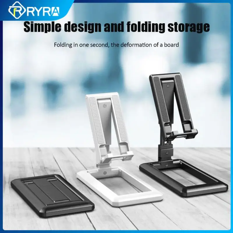 

RYRA Foldable Desk Mobile Phone Stand For IPad IPhone Samsung Adjustable Tablet Holder Desktop Bracket For Mobile Phone IPad