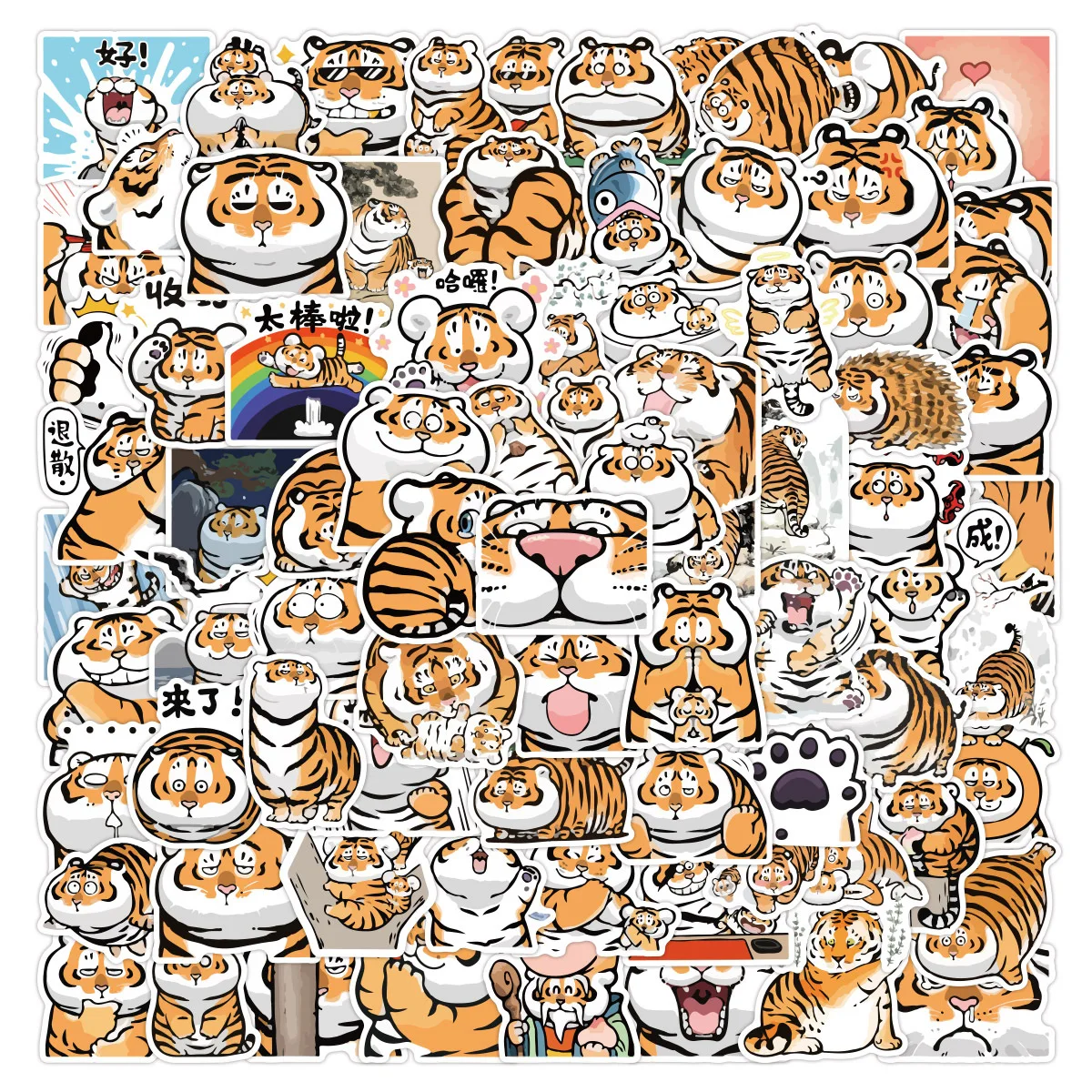 

10/50/100 шт., наклейки в виде животных