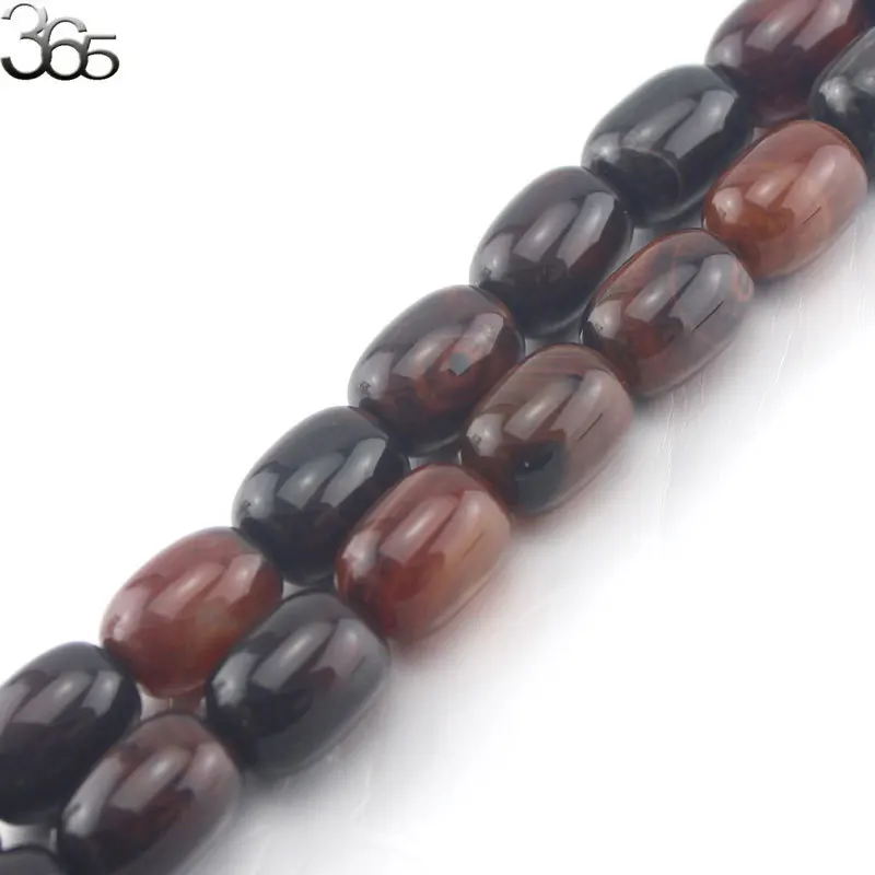 Free shipping 13x18mm Jewelry Making DIY Column Natural Stone Dream Lace Agat Onyx Spacer Craft Loose Beads 15" | Украшения и